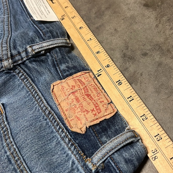 BSIDES VINTAGE LASSO JEAN SLOUCH CROP CLASSIC FADED INDIGO, Size 25 denim jean - Picture 6 of 7